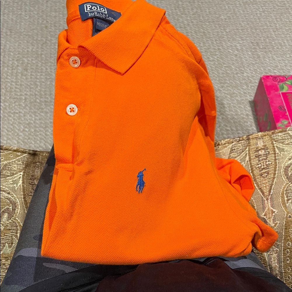 Ralph Lauren girls Orange Polo Shirt